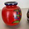 Multi-Color Pottery Fat Lava Vases from Scheurich, Germany, 1970s, Set of 2, Image 10