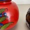 Multi-Color Pottery Fat Lava Vases from Scheurich, Germany, 1970s, Set of 2, Image 7