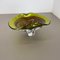 Heavy Multicolor Murano Glass Centerpiece Bowl With Shell Element Murano, Italy, 1970s 4