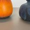 Multi-Color Pottery Fat Lava Vases from Scheurich, Germany, 1970s, Set of 2, Image 15