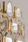 Golden Gilded Brass & Crystal Sconces from Palwa, Germany, 1970s, Set of 2 6