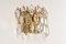 Apliques de latón dorado y cristal de Palwa, Germany, años 70. Juego de 2, Imagen 4