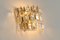 Golden Gilded Brass & Crystal Sconces from Palwa, Germany, 1970s, Set of 2 10