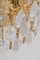 Golden Gilded Brass & Crystal Sconces from Palwa, Germany, 1970s, Set of 2 5