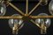 Large Sciolari Style Brass Chandelier, Germany, 1970s, Image 7