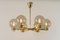 Large Sciolari Style Brass Chandelier, Germany, 1970s, Image 3