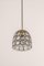 Small Iron & Clear Glass Pendant Lights from Limburg, Germany, 1960s 7