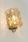 Large Amber Bubble Glass Sconce by Helena Tynell for Limburg, Germany 8