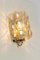 Large Amber Bubble Glass Sconce by Helena Tynell for Limburg, Germany, Image 8