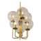 Small Sciolari Style Brass Pendant Light, Germany, 1970s 7