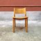 Mid-Century Italian Modern Solid Oak Dining Chairs, 1960s, Set of 6, Image 6