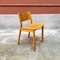 Mid-Century Italian Modern Solid Oak Dining Chairs, 1960s, Set of 6, Image 4