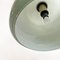 Mid-Century Italian Modern Bell Shaped Grey-Green Double Glass Pendant, 1960s 11