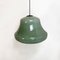 Mid-Century Italian Modern Bell Shaped Grey-Green Double Glass Pendant, 1960s, Image 5