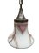 Lámpara colgante Art Déco de vidrio lechoso pintado, años 20, Imagen 6