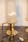 Lámpara de mesa italiana de metal dorado y cristal de Murano, años 70. Juego de 2, Imagen 4