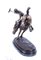 Vintage 20th Century Bronze Polo Player Bucking a Horse Sculpture, Image 6
