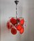 Vintage Italian Space Age Disk Chandelier in Murano Glass, 1960s 10