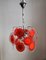 Vintage Italian Space Age Disk Chandelier in Murano Glass, 1960s, Image 1