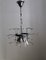 Lámpara de araña italiana era espacial vintage de cristal de Murano, años 60, Imagen 9