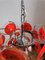 Vintage Italian Space Age Disk Chandelier in Murano Glass, 1960s 4