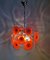 Lámpara de araña italiana era espacial vintage de cristal de Murano, años 60, Imagen 7