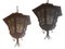 Vintage Ceiling Lamps in Iron and Glass, Set of 2 1