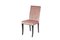 Sedia Audrey in tessuto rosa con gambe Neere di VGnewtrend, Immagine 1