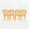 Vintage Side Chairs in Bentwood and Cane Wood, 1980s, Set of 4 3