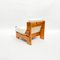 Mid-Century Swedish Brutalist Lounge Chair in Solid Pine, 1970s 5