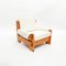 Mid-Century Swedish Brutalist Lounge Chair in Solid Pine, 1970s, Image 2