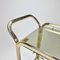 Hollywood Regency Bar Trolley with Brass and Smoked Glass, 1970s, Image 8