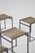 Vintage Italian Iron Stools, Set of 4 3