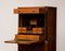 18th Century Narrow Oak Swedish Study Cabinet Secretaire in Empire Style, Image 11