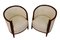 French Art Deco Lounge Chairs in Mahogany and Leather, 1925, Set of 2 4