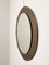Oval Smoked & Mirrored Crystal Glass Wall Mirror, Italy, 1970s, Image 3