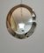 Espejo de pared ovalado de cristal ahumado y espejo, años 70, Imagen 4
