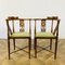 Antique Corner Chairs in Inlaid Mahogany, 1900s, Set of 2 2