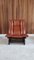 Dutch Lounge Chair in Cognac Leolux Leather and Wood, 1970s 6