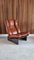 Dutch Lounge Chair in Cognac Leolux Leather and Wood, 1970s 1