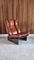 Dutch Lounge Chair in Cognac Leolux Leather and Wood, 1970s, Image 1