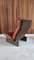 Fauteuil en Cuir et Bois Leolux Cognac, Pays-Bas, 1970s 2