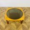 Vintage Two-Tier Coffee Table in Smoked Glass and Teak, 1960s 3