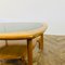 Vintage Two-Tier Coffee Table in Smoked Glass and Teak, 1960s 9