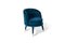 Fauteuil Capitonne Rond en Tissu de VGnewtrend, Italie 1