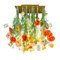 Murano Glass & Artificial Poppy Flower Power Ceiling Lamp from VGnewtrend 1