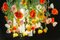 Murano Glass & Artificial Poppy Flower Power Ceiling Lamp from VGnewtrend 4