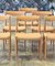 Chairs in Oak and Paper Cord by H. W. Klein for Bramin, Set of 6 3