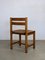 Solid Elm & Straw Chairs by Maison Regain, France, 1970s, Set of 6 8
