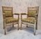 Antique Empire Salon Armchairs in Carved Wood, Set of 6, Image 14
